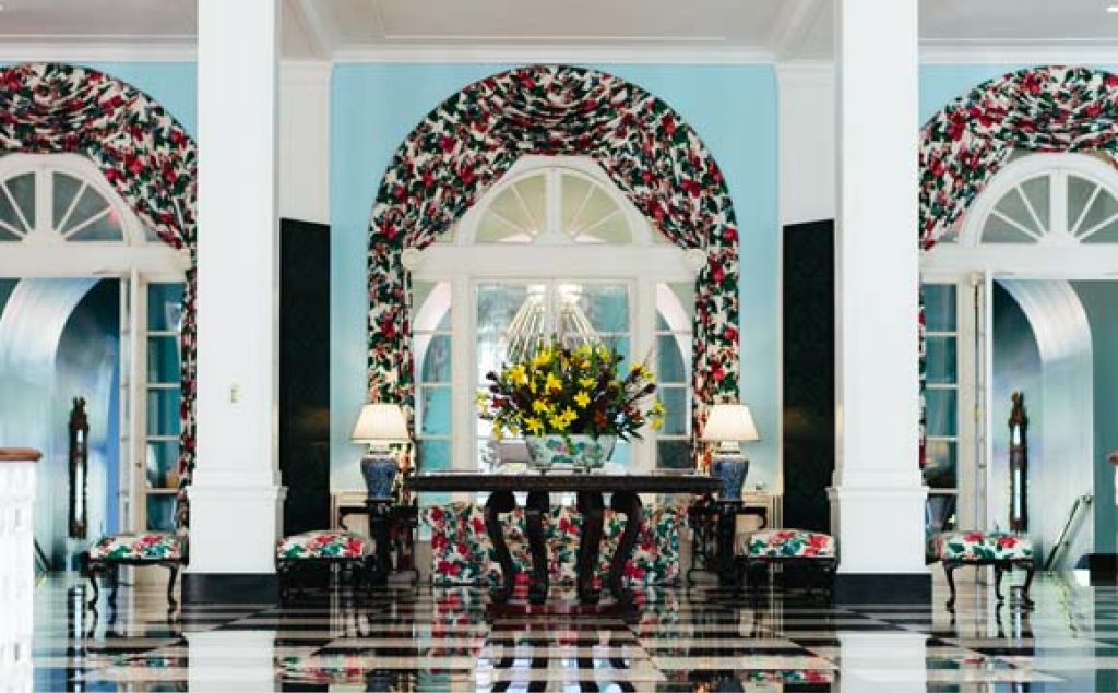 The Greenbrier foyer.