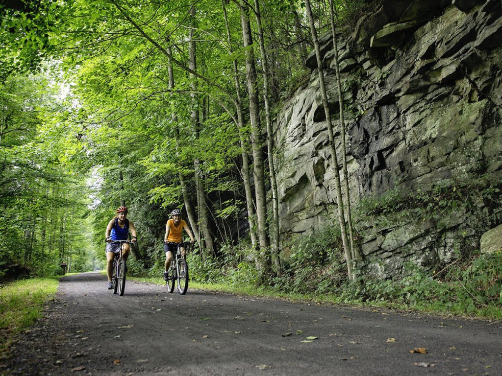 biking on the greenbrier river trail 1200x900.