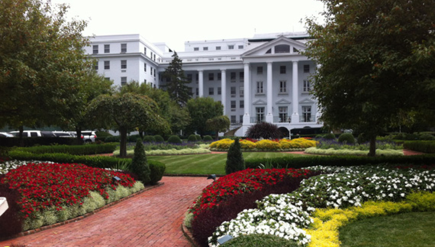 The Greenbrier North  entrance
