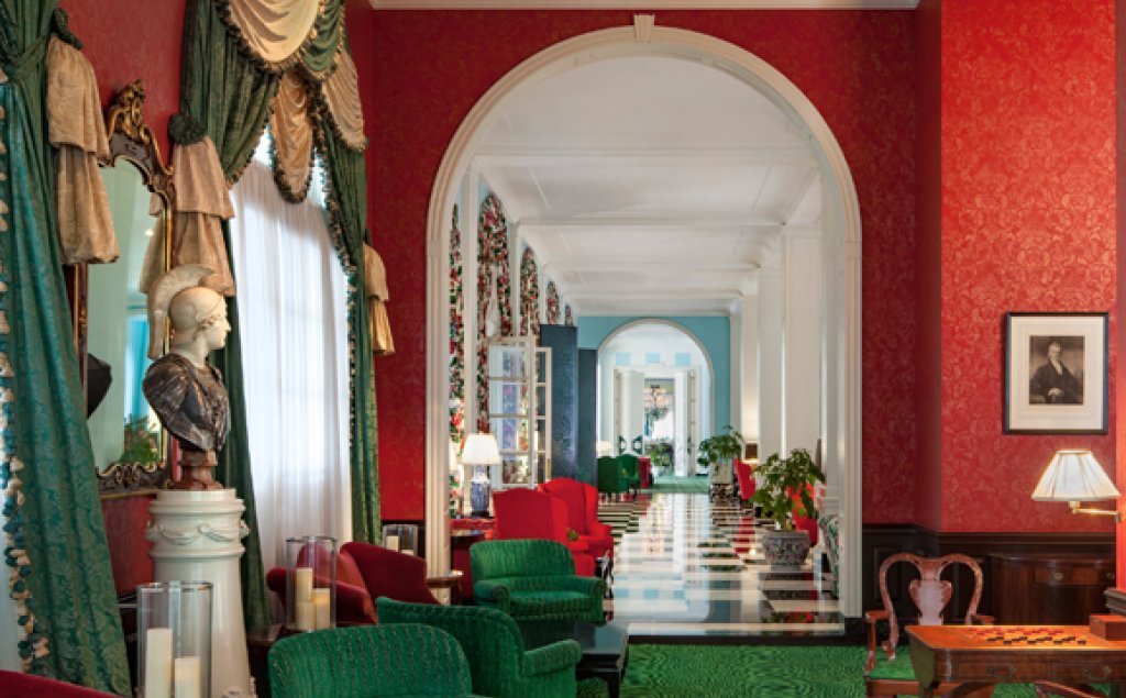 The Greenbrier inner décor.