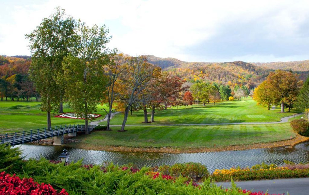 The Greenbrier golf area.