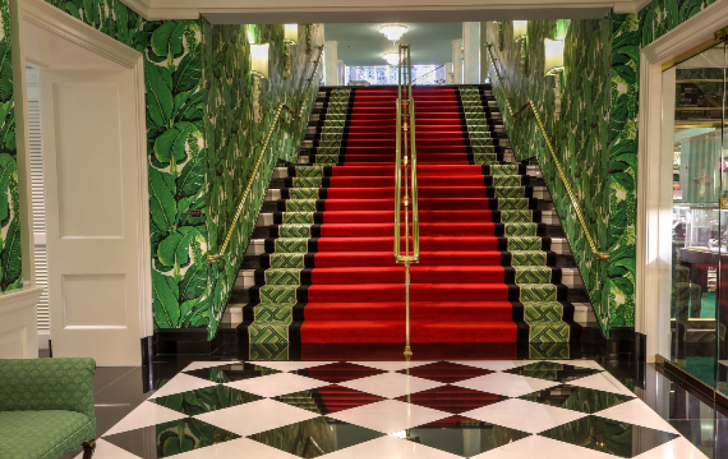 The Greenbrier Stairwell.