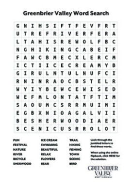 Greenbrier Valley Word Search